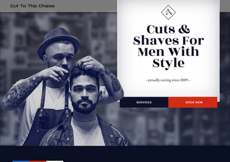 This small barber shop wanted to make a big impression